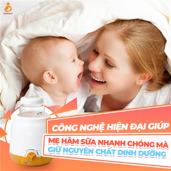 Công nghệ hiện đại giúp mẹ hâm sữa nhanh chóng mà vẫn giữ nguyên chất dinh dưỡng