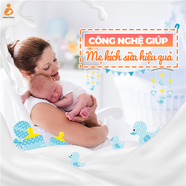 Công nghệ giúp mẹ kích sữa hiệu quả