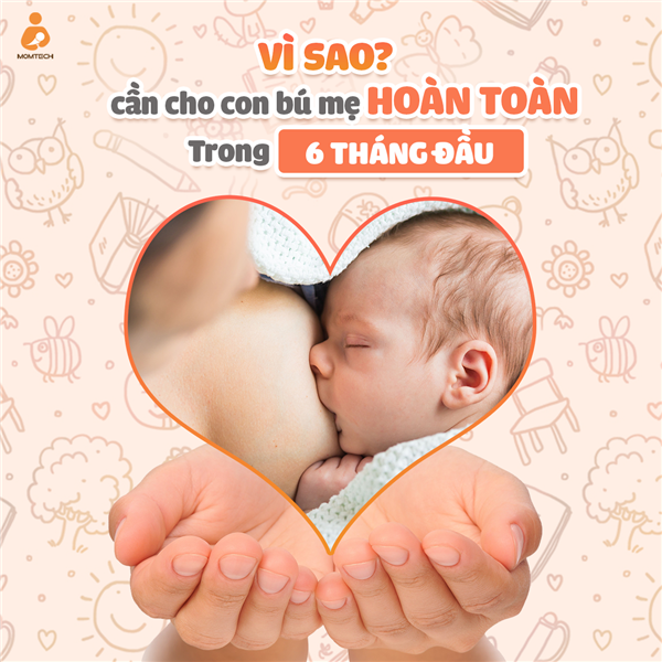 Vì sao cần cho con bú mẹ hoàn toàn trong 6 tháng đầu?