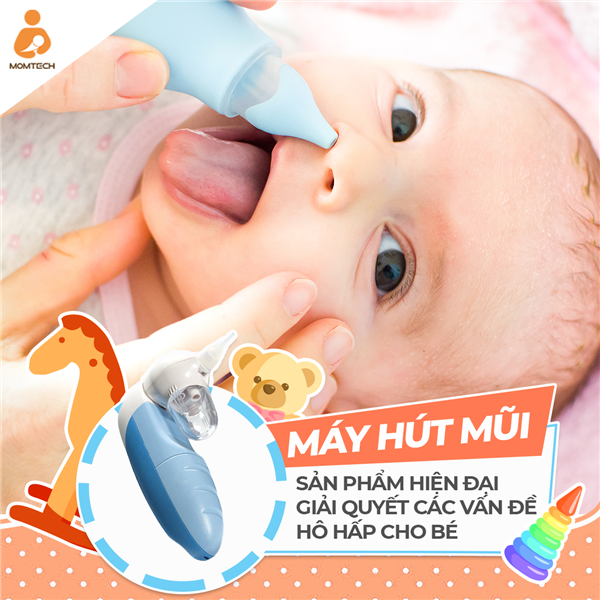 Máy hút mũi - sản phẩm hiện đại giải quyết các vấn đề hô hấp cho bé