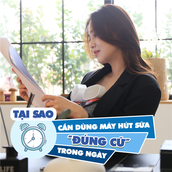 Tại sao cần dùng máy hút sữa đúng cữ trong ngày?