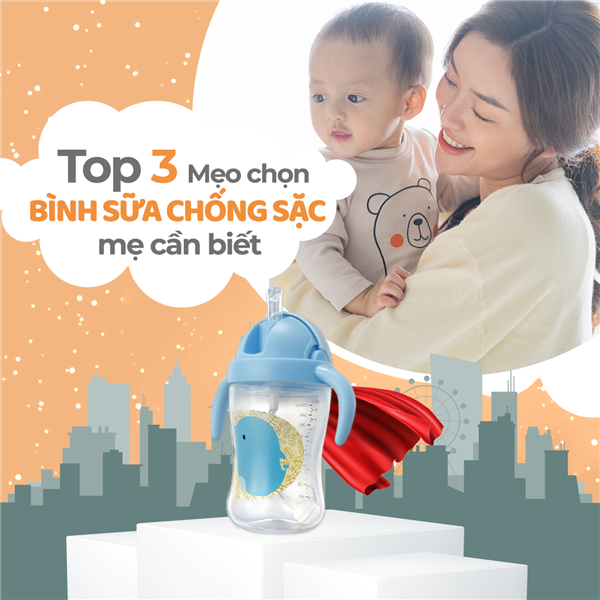 Top 3 mẹo chọn bình sữa chống sặc hiệu quả mẹ nên biết
