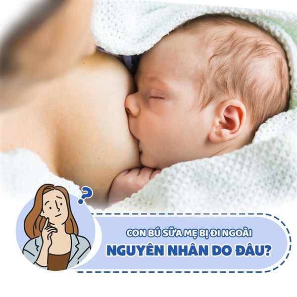 Con bú sữa mẹ bị đi ngoài - Nguyên nhân do đâu?