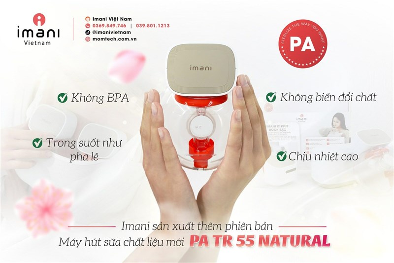 CHẤT LIỆU PA TR 55 NATURAL LÀ GÌ? MÁY HÚT SỮA CHẤT LIỆU NÀY CÓ TỐT KHÔNG?