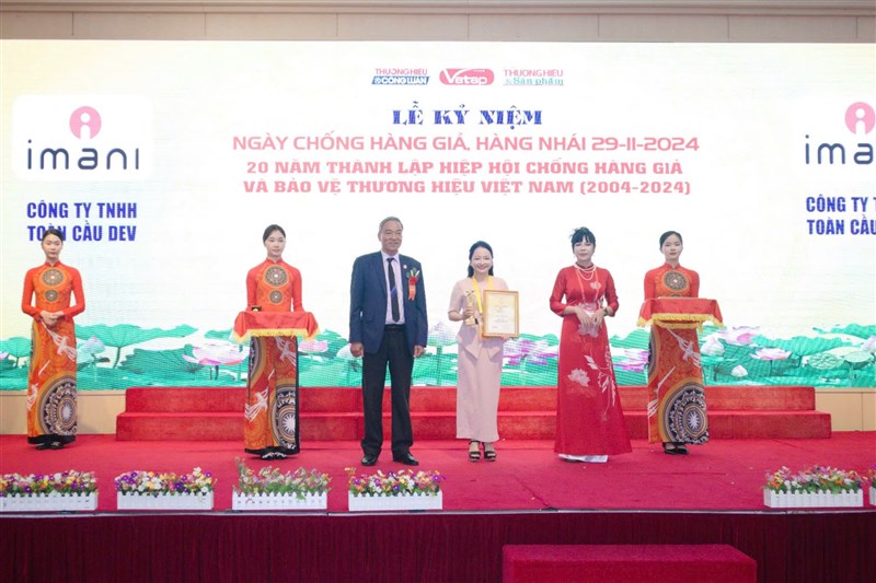 Imani Việt Nam vinh dự đạt giải thưởng Top 10 Thương hiệu Vàng 2024