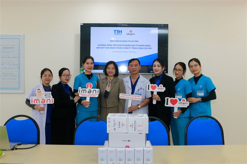  Imani Việt Nam trao tặng máy hút sữa cho Bệnh viện Đa khoa TTH Hà Tĩnh - Khởi đầu hành trình nâng niu bầu sữa mẹ