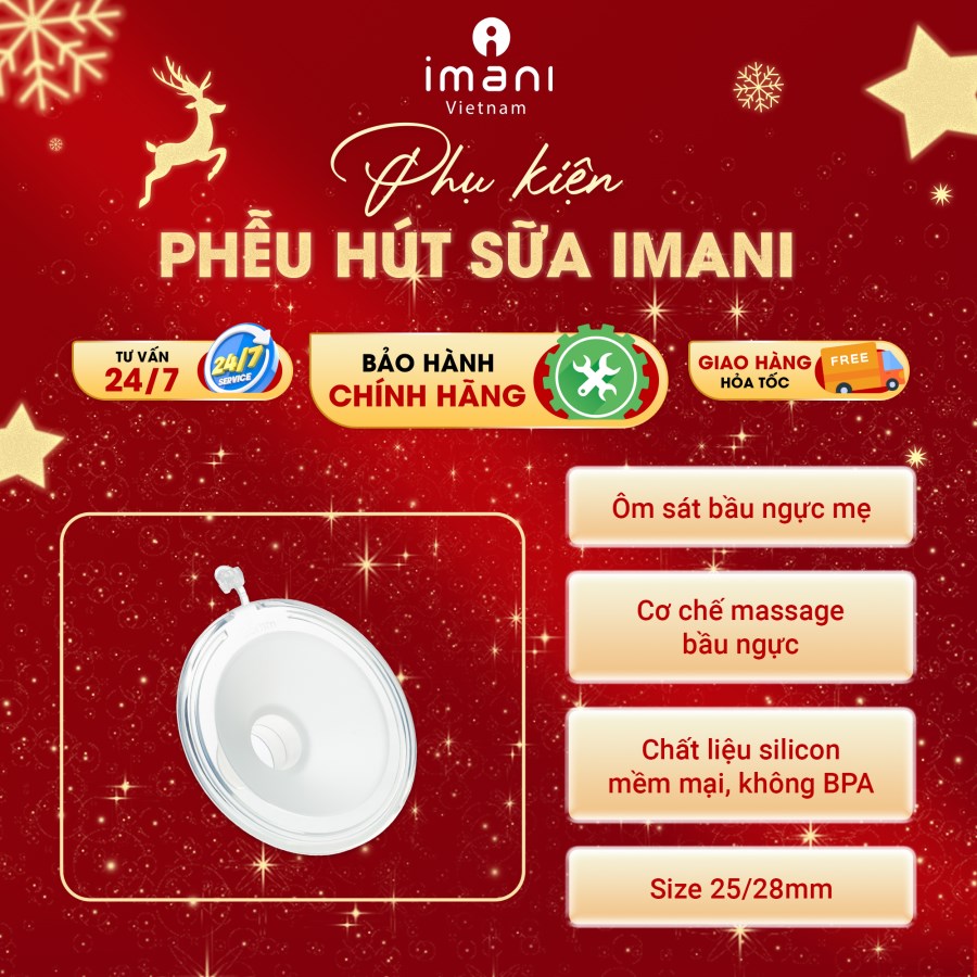 Phễu hút sữa silicon Imani