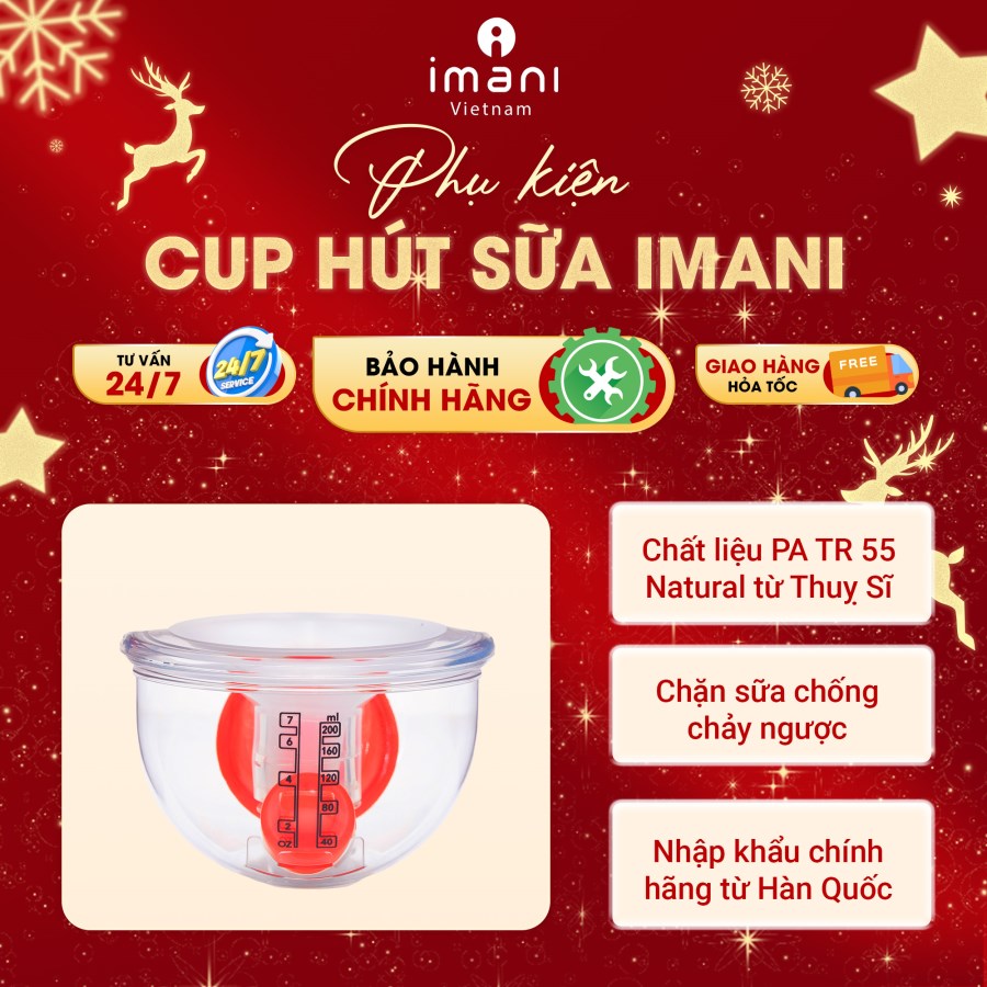 Combo CUP hút sữa rảnh tay IMANI 