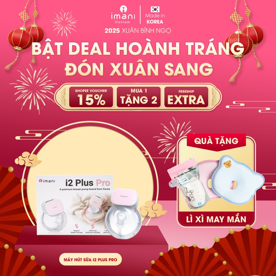 Máy Hút Sữa RẢNH TAY THẾ HỆ MỚI Imani i2 Plus Pro