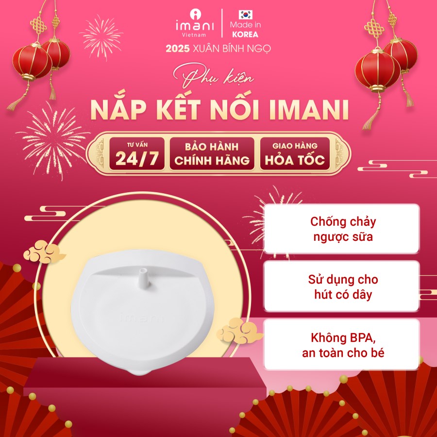 Nắp kết nối - Dây hơi máy hút sữa IMANI