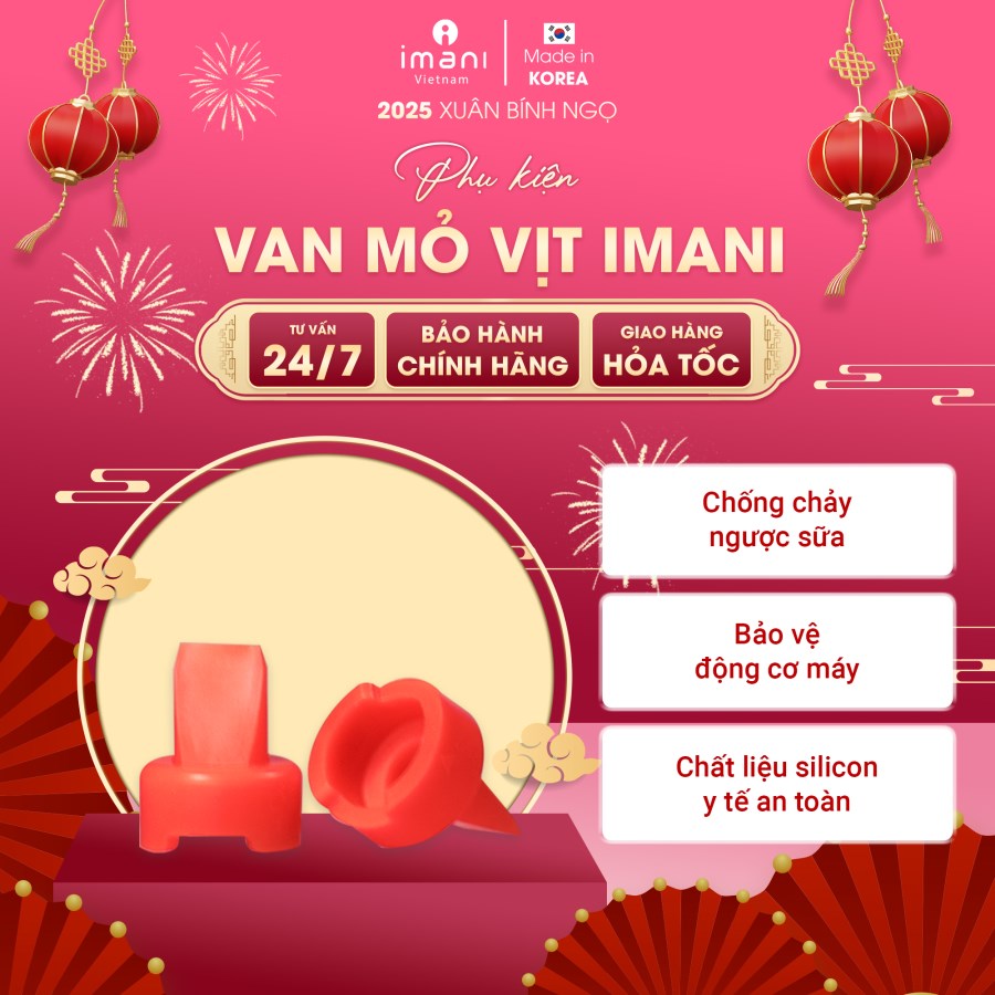 Van mỏ vịt máy hút sữa IMANI
