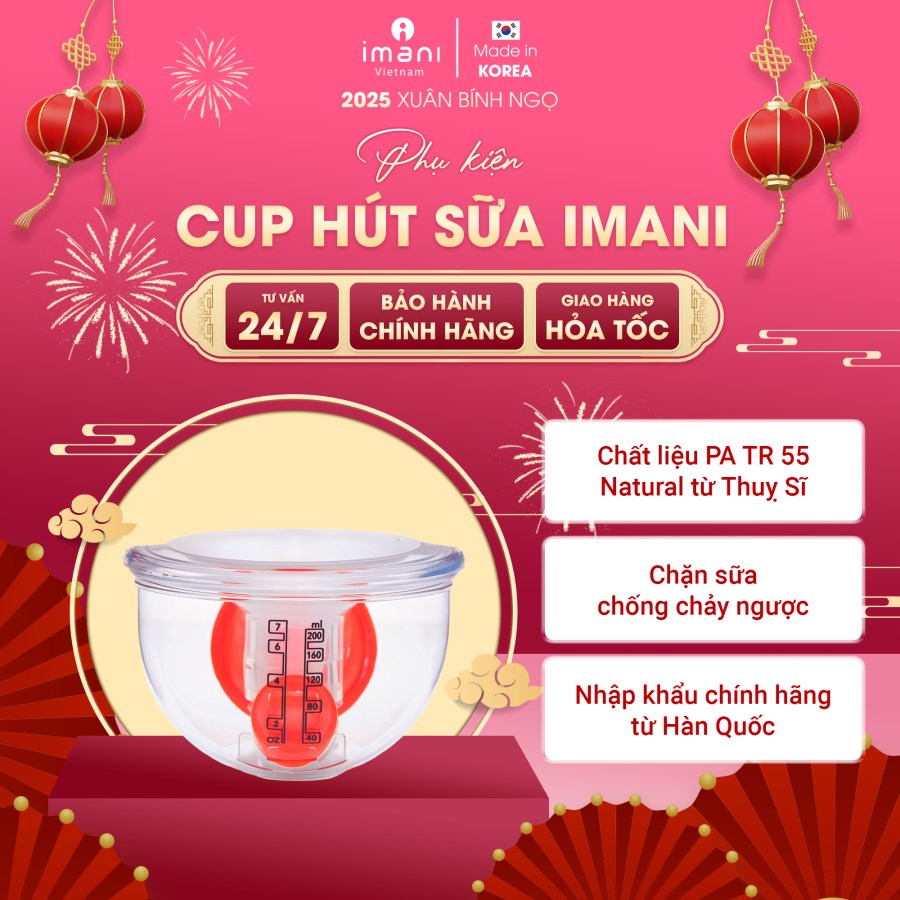 Combo CUP hút sữa rảnh tay IMANI 