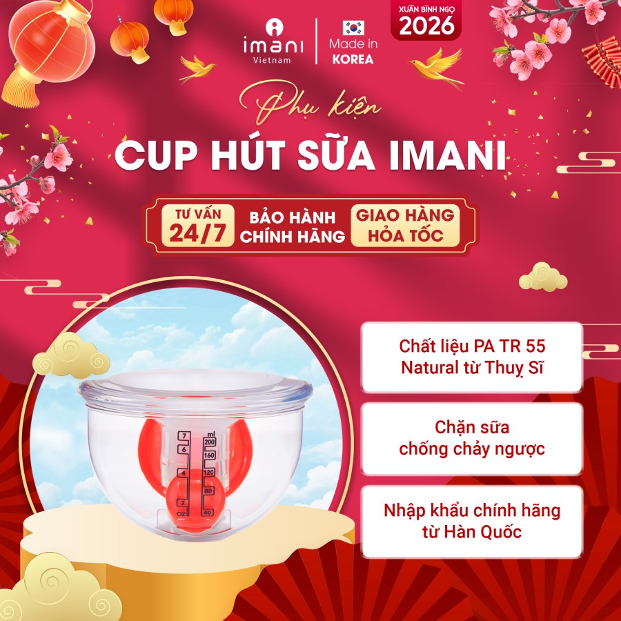 Combo CUP hút sữa rảnh tay IMANI 