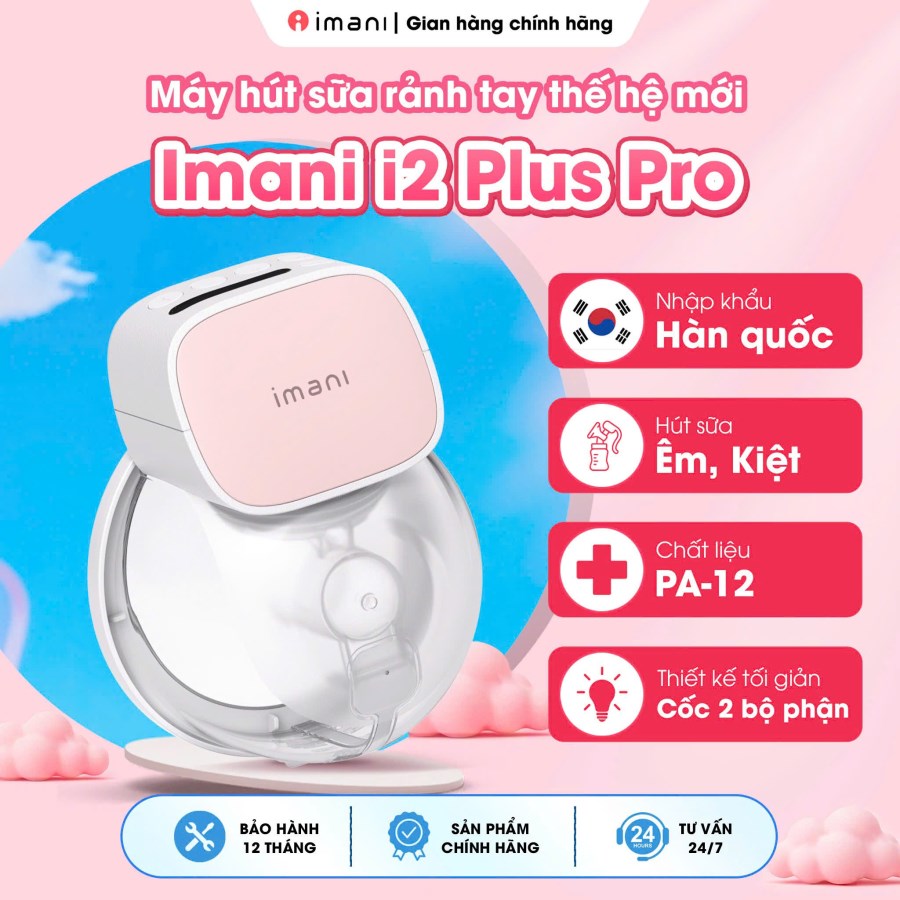 Máy Hút Sữa RẢNH TAY THẾ HỆ MỚI Imani i2 Plus Pro