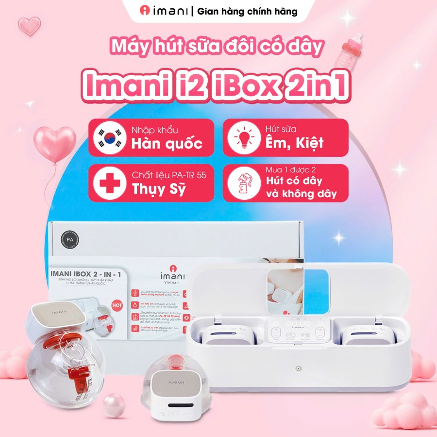 Máy hút sữa IMANI IBOX 2-in-1